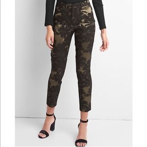 🆕 Metallic Skinny Ankle Pant